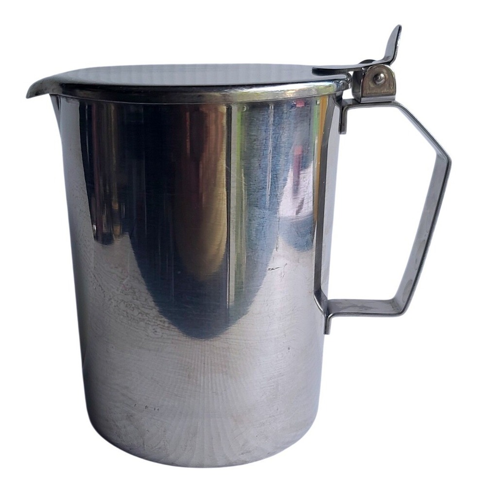 Vintage Polar 18/8 Stainless Steel 44 oz Pitcher Hinged Lid Type S-10 3-56 - Picture 5 of 13